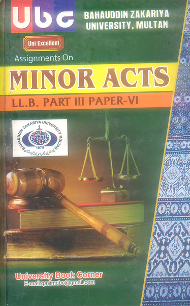 Assignment on Minor Act (Uni excellent) 