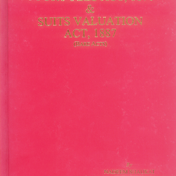 The Court Fees Act 1870 & Suits Valuation Act 1887