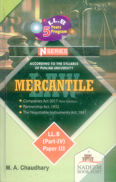 N Series Mercantile For LLB By M A Chaudhary