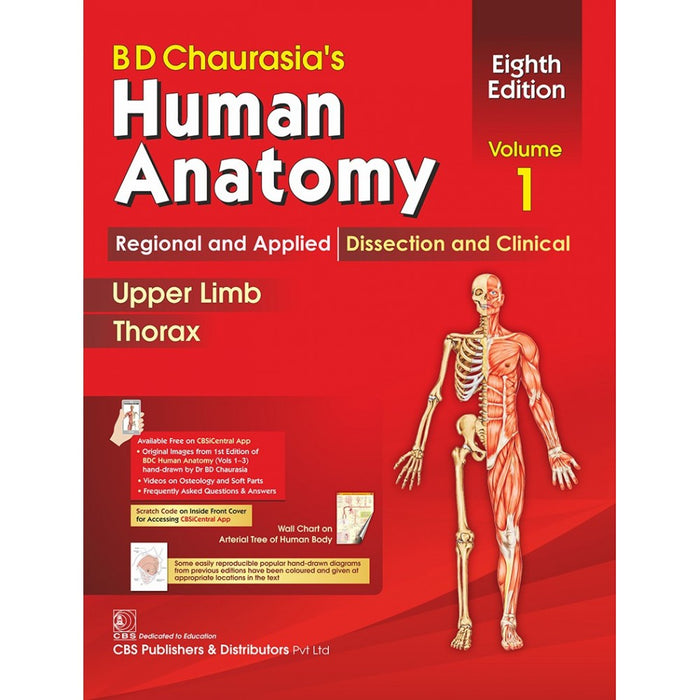 BD Chaurasia's Human Anatomy (Volume 1) 8th Edition by B.D. Chaurasia