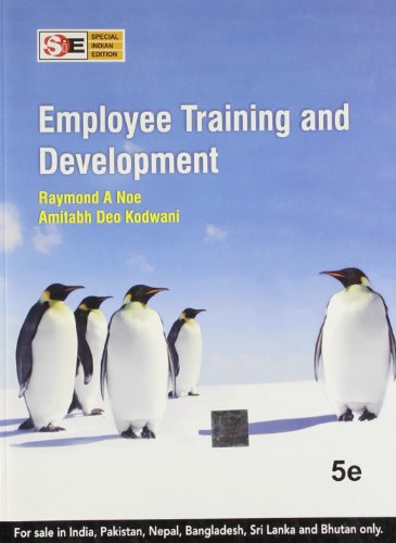 Employee Training & Development 5th Edition BY Raymond A Noe Amitabh & Deo Kodwani