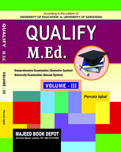 Qualify M.Ed Vol III By Pervaiz Iqbal -MBD