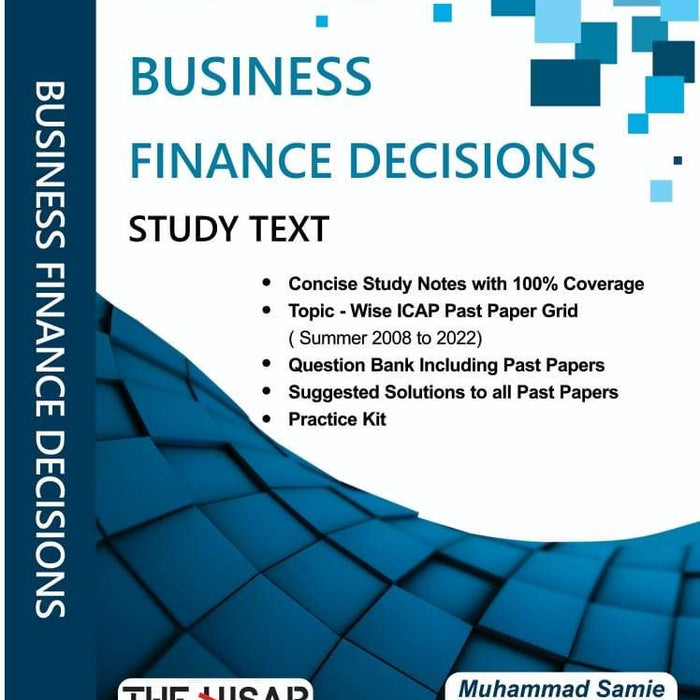 CFAP-04 Business Finance Decisions Study Text 