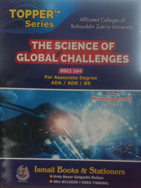 Topper Series Science Of Global Challenges NSCI 104 ADA ADS BS Muhammad Junaid