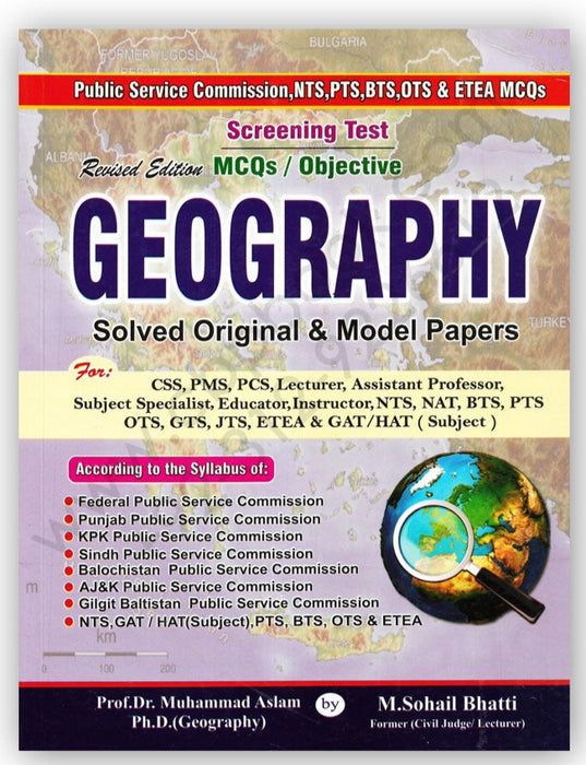 Geography Mcqs With Solved  Papers For FPSC By M. Sohail Bhatti -Bhatti