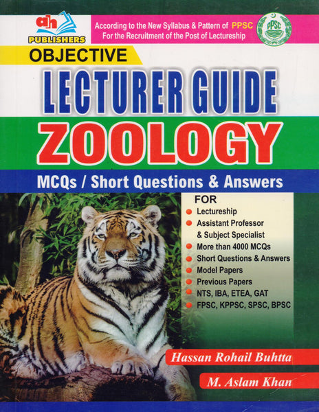 Zoology Lecturer Guide MCQs By Hassan Rohail Buhtta-AHP