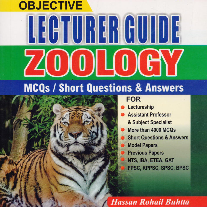 Zoology Lecturer Guide MCQs By Hassan Rohail Buhtta-AHP