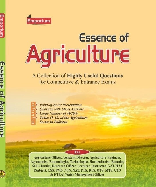 Essence Of Agriculture For Competitive Exams by Saif Ur Rehman -Emporium 