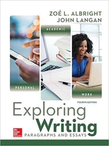 Exploring Writing: Paragraphs and Essays 4th Edition by John Langan