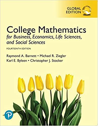 College Mathematics For Business Economics 14th Edition By Raymond Barnett