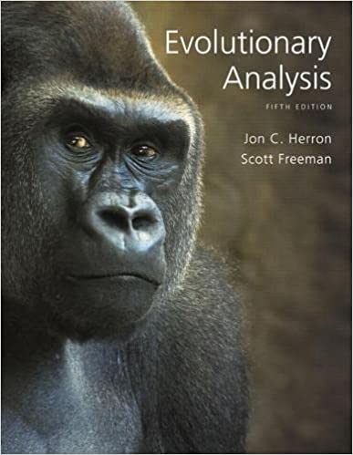 Evolutionary Analysis 5th Edition By Jon Herron