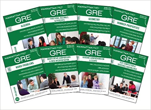 GRE Prep Set of 8 Strategy Guides 4th Edition-Manhattan