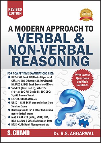 A Modern Approach to Verbal & Non-Verbal Reasoning  by R.S. Aggarwal (Author)