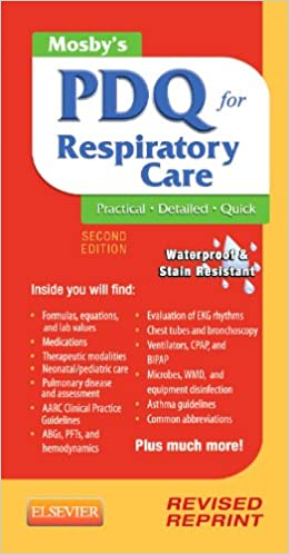 Mosby PDG For Respiratory Care By Helen Schaar Corning