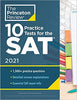 10 Practice Tests for the SAT, 2021: Extra Prep to Help Achieve an Excellent Score (2021) (College Test Preparation) Illustrated Edition by The Princeton Review (Author)