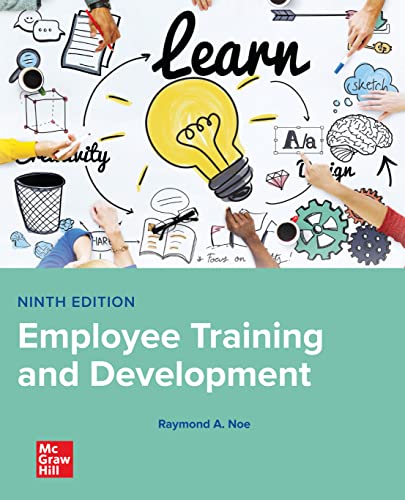 Employee Training & Development 9th Edition Raymond A Noe & Amitabh Deo Kodwani