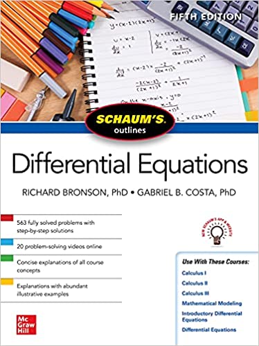 Schaum Outline of Differential Equations 5th Edittion by Richard Bronson