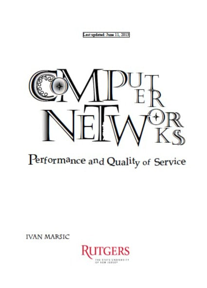 Computer Networks Performance And Quality Of Service By Ivan Marsic