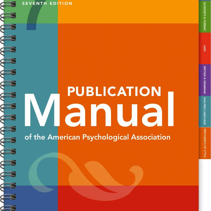 Publication Manual  Of The American Psychological Association 