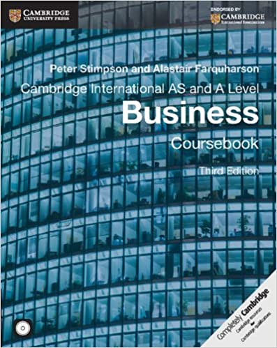 Cambridge International As &amp; A Level Business Coursebook