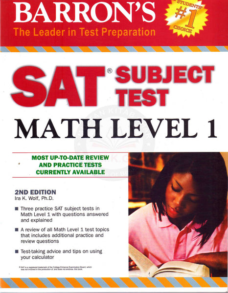 Barron's SAT Subject Test: Math Level 1 Sixth Edition by Ira K. Wolf