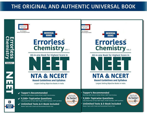 Errorless Chemistry All In One Book For Highest Score In NEET NTA &  NCERT