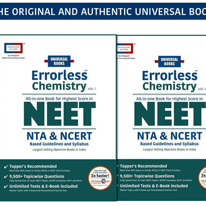 Errorless Chemistry All In One Book For Highest Score In NEET NTA &  NCERT