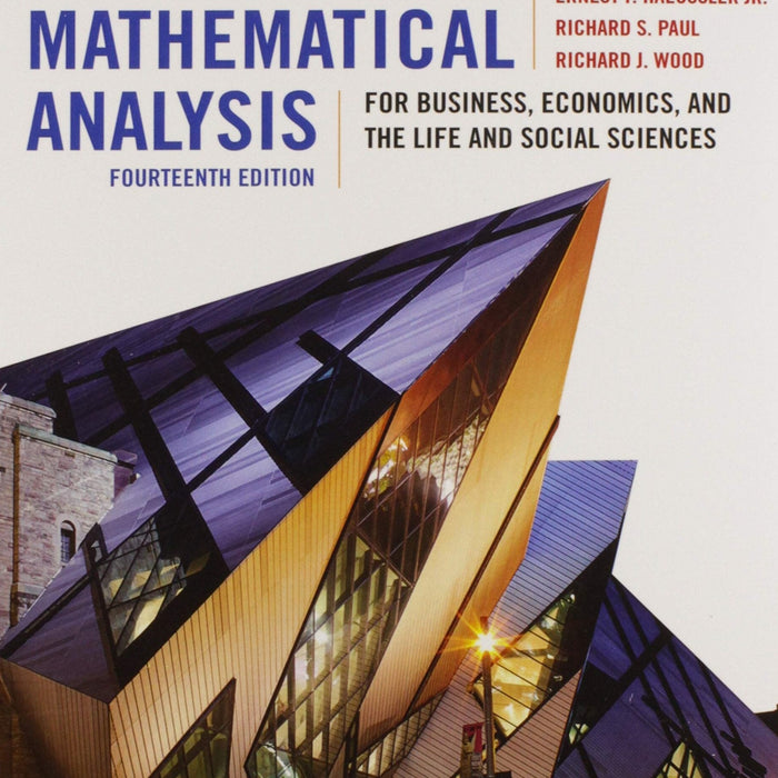 Introductory Mathematical Analysis 14th Edition By Ernest Haeussler