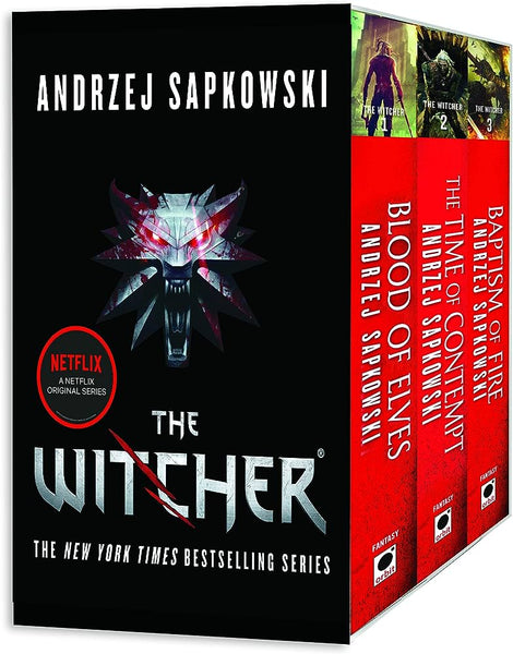 The Witcher Boxed Set 6 Books Blood Of Elves, The Time Of Contempt, Baptism Of Fire Witcher, 1-6  Andrzej Sapkowski