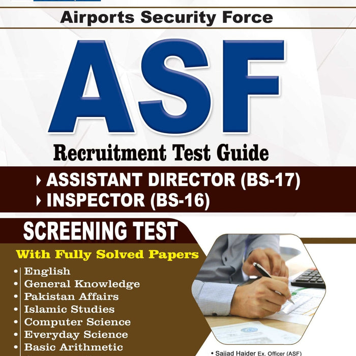 ASF (Airports Security Force) Test Guide  Solved Papers Dogar Publishers