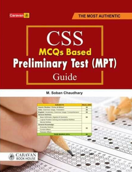 CSS Mcqs Based Preliminary Test Mpt Guide