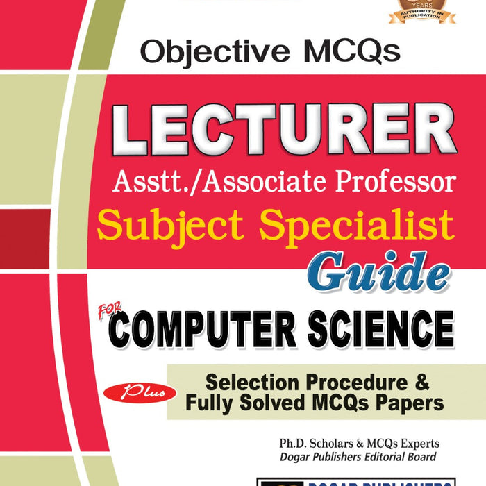 Lecturer Computer Science MCQs Guide For Asst.Professor By Dogar