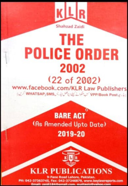KLR The Police Order 2002 Bare Act