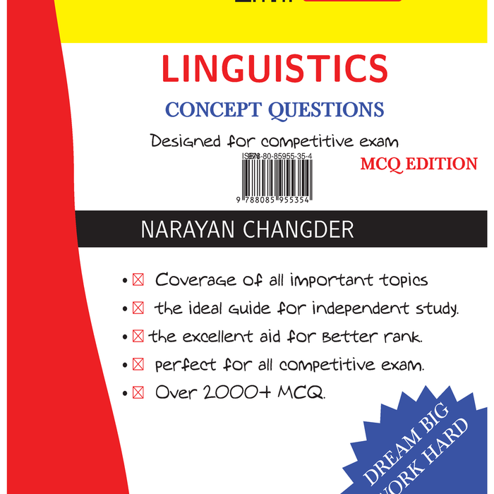 Linguistics Concepts Questions MCQs 