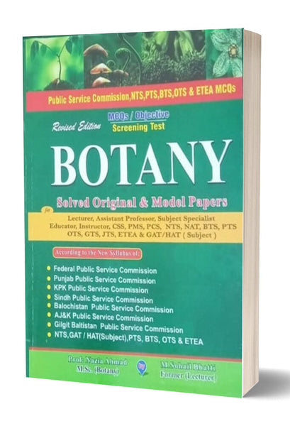  Botany Mcqs With Solved Papers For Lecturer By M. Sohail Bhatti -Bhatti