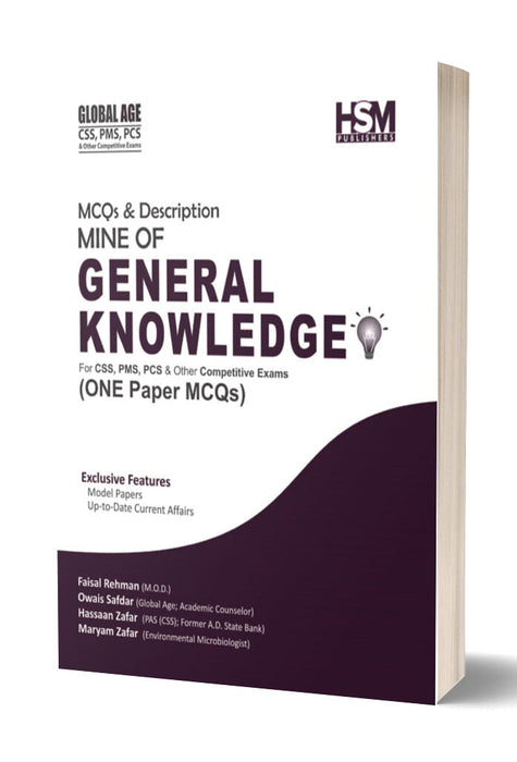 General Knowledge one Paper MCQs For CSS PMS By Faisal Rehman-HSM Global Age