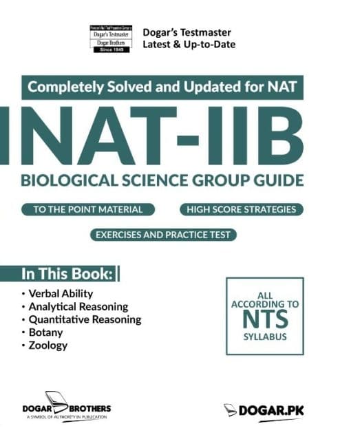 INAT-IIB Biological Science Group Guide Completely Solved And Updated by Dogar