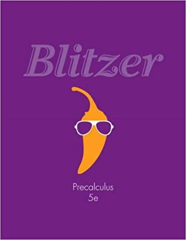 Precalculus 5th Edition by Robert F Blitzer BooksNbooks