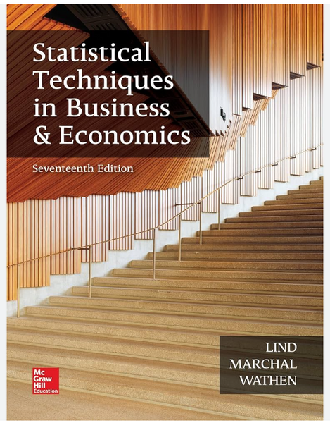 Statistical Techniques In Business &amp; Economics 17th Edition