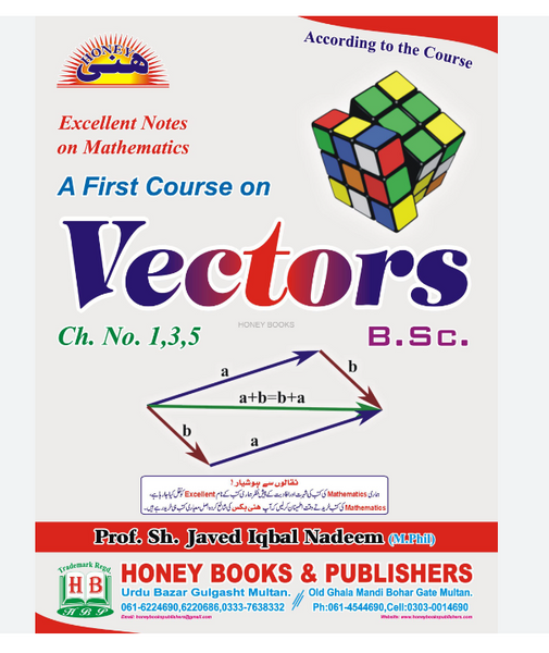 Honey Vectors A first Course (Ch no 1 3 5) By Sh Javeed Iqbal Nadeem