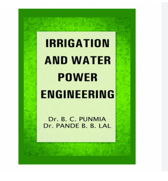 Irrigation And Water Power Engineering