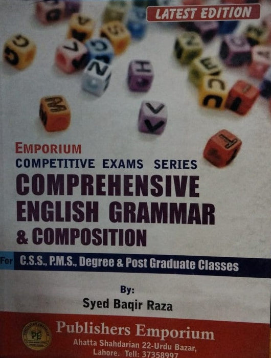 Comprehensive English Grammar And Composition For CSS PMS PCS By Syed Baqir Raza-Emporium