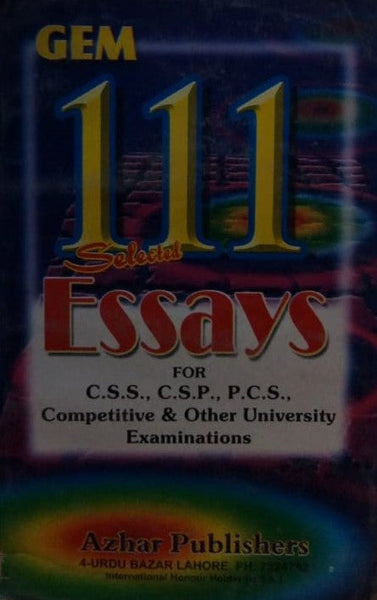 GEM 111 Selected Essays CSS CSP PCS PPSC PMS FSPS