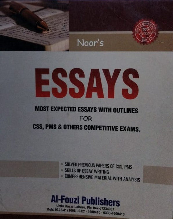 ESSAYS (MORE EXPECTED ESSAYS WITH OUTLINES )