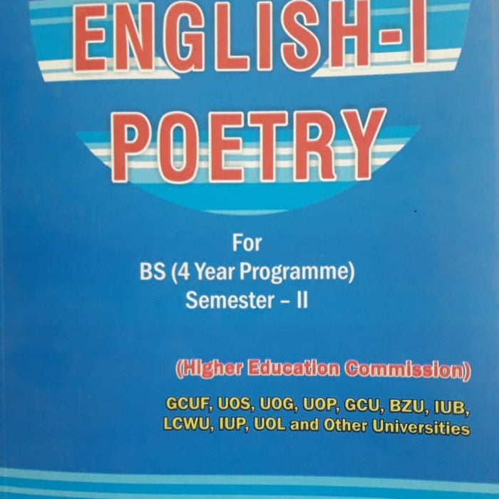 Famous English 1 Poetry Bs 4 Semester 2