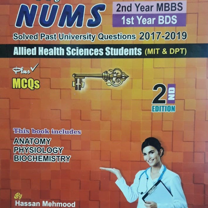 Key To NUMS Solved Passed University Questions 2017-2019 MCQS