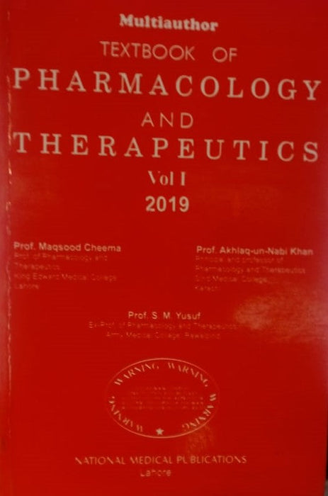 Multiauthor A Textbook Of Pharmacology and Therapeutics VOL 1