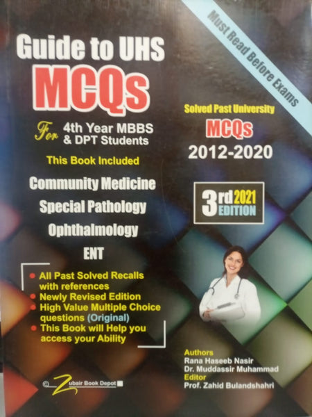 Guide To UHS MCQs Solved Papers 4th Year MBBS 3rd Edition