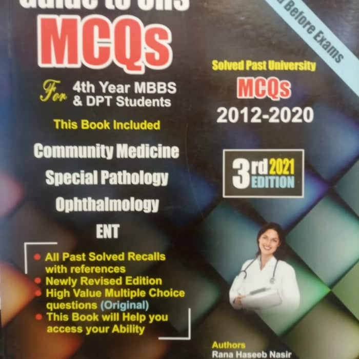 Guide To UHS MCQs Solved Papers 4th Year MBBS 3rd Edition