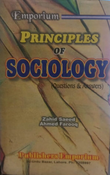 Principles of Sociology by Zahid Saeed Ahmed Farooq -Emporium